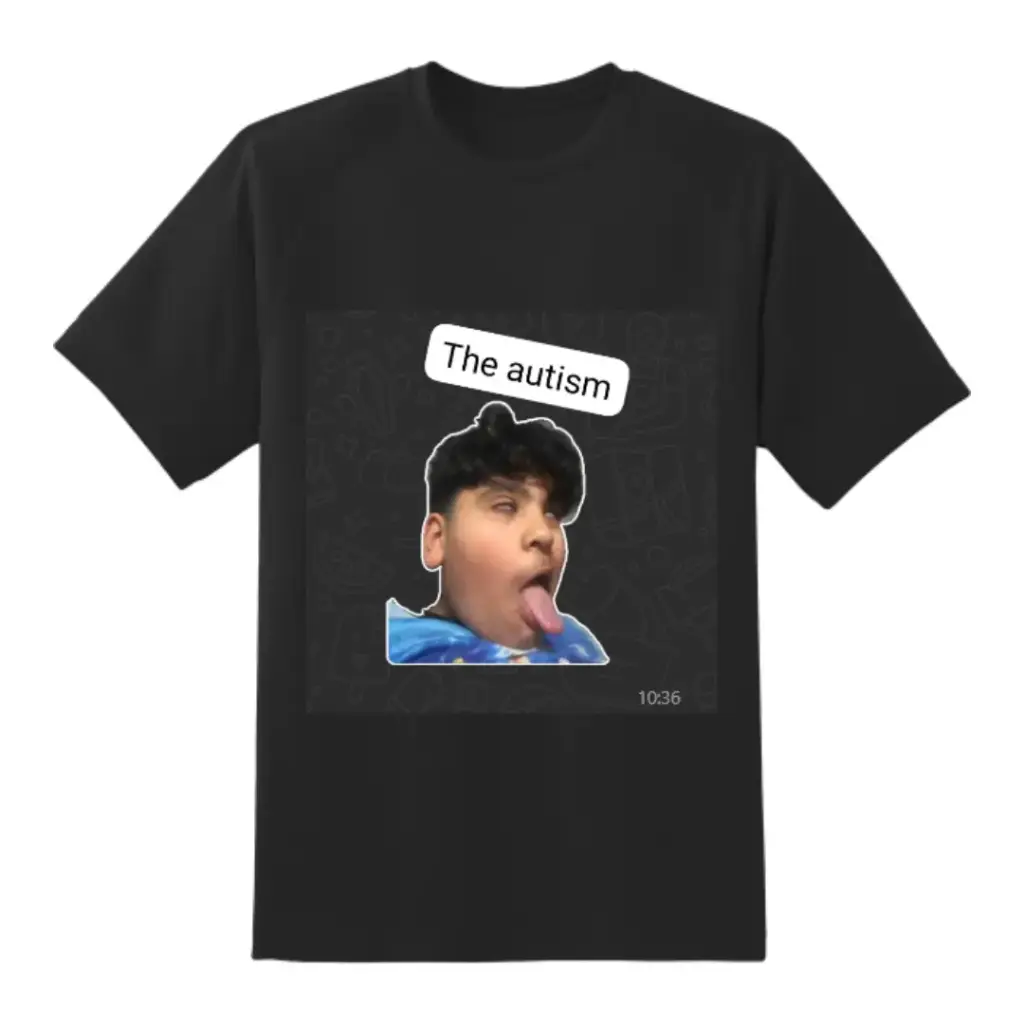 Adam Mahmoud Shirt ''The Autism'' (Zwart)