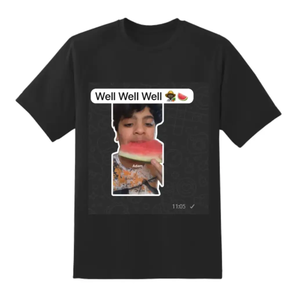 Adam Mahmoud Shirt ''Well Well Well'' (Zwart)